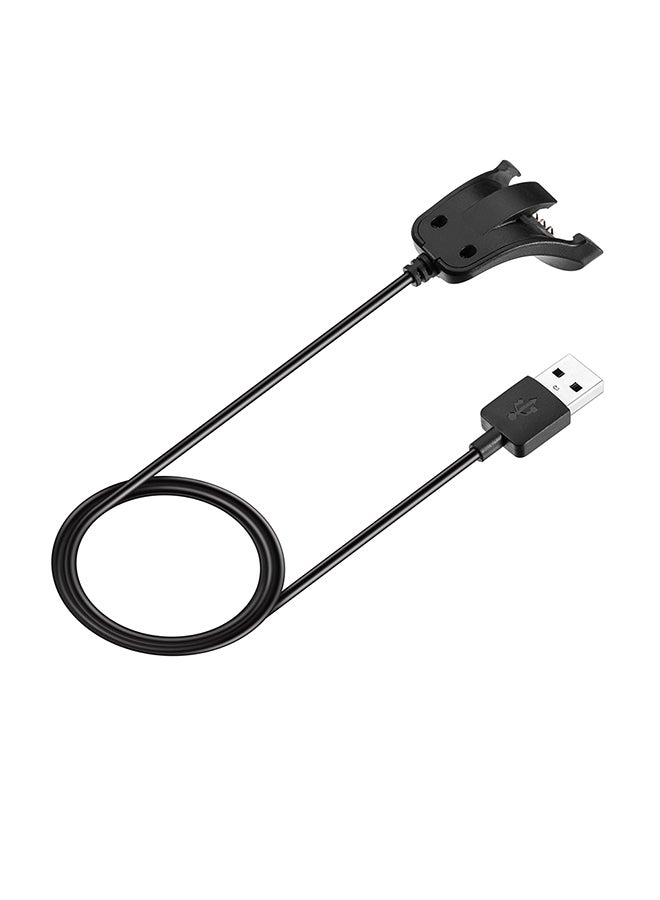 كابل نقل البيانات وشحن الساعة الذكية مزود بواجهة USB بطول 1 متر لساعات توم توم أدفينشرر/ جولفر 2/ رانر 2/ رانر 3/ سبارك/ سبارك 3 أسود - Image 3
